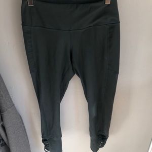 Olive green workout leggings